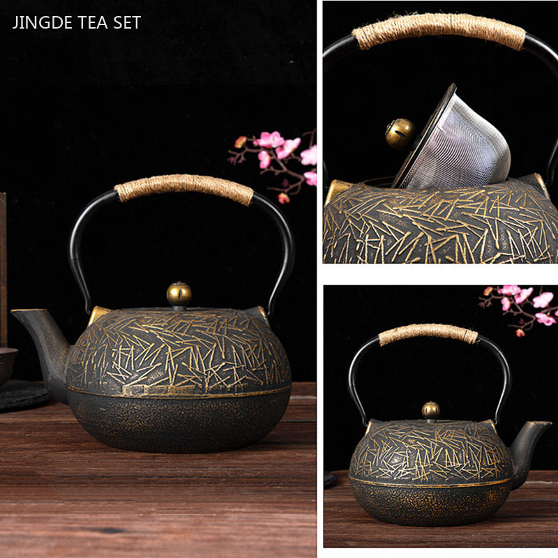 Cast Iron Teapot - 900ml dostosowana żeliwna dzbanek na herbatę