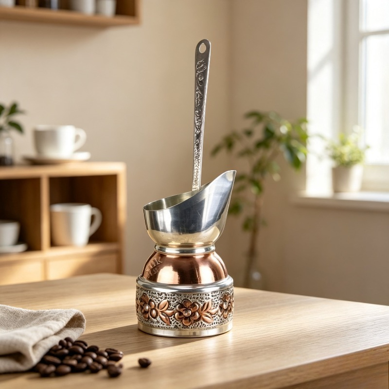 Pour Over Kettle - Turecki miedziany czajnik do kawy, ręcznie