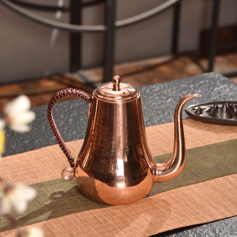 Pour Over Kettle - Czajnik z czystej miedzi z wąską