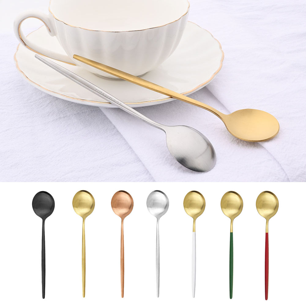 Coffee Tea Spoon - 6 sztuk mała matowa łyżka herbata