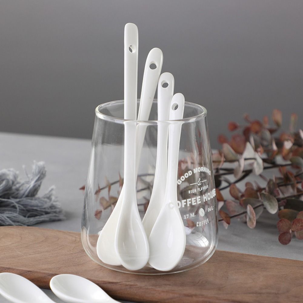 Coffee Tea Spoon - Ceramiczna długa rękojeść łyżki łyżeczka do