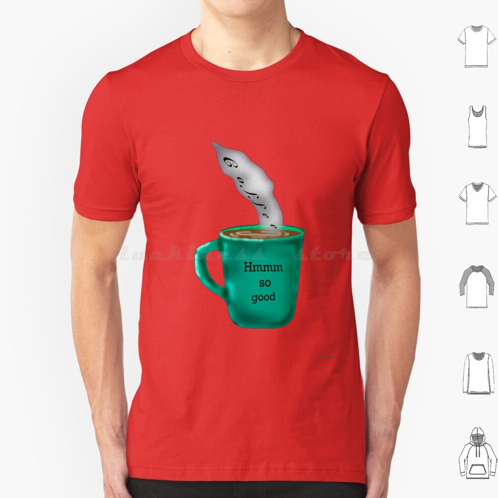 Coffee Tea Quotes Short - Hmm Koszulka z kawą Męska Damska
