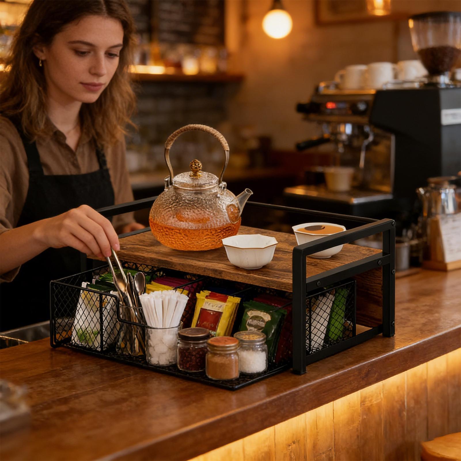 Organizer na biurko z szuflada – Coffee Tea Break recenzja i cena