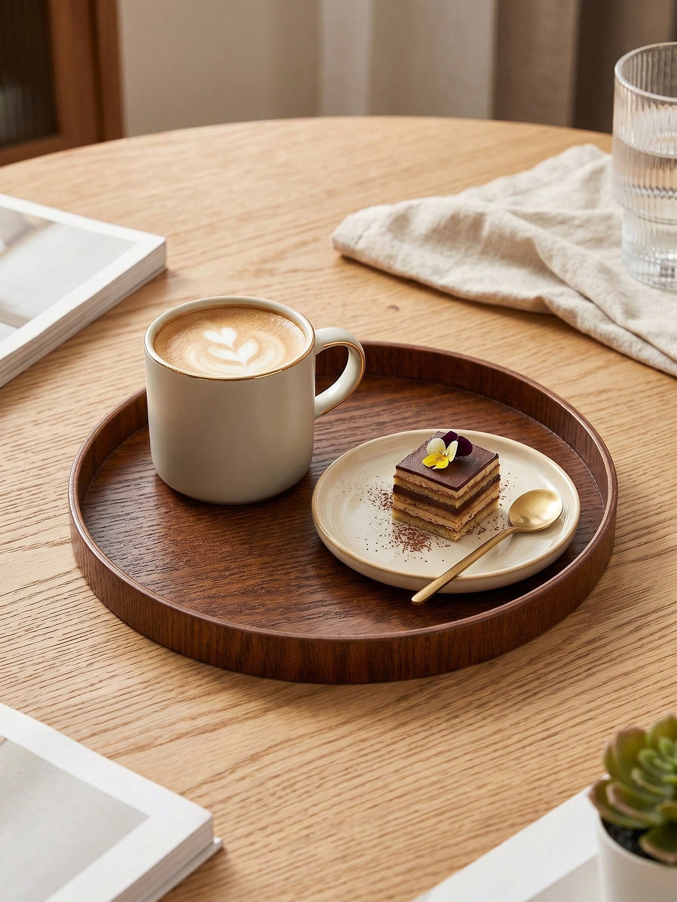 1 szt./3 szt. Naturalna drewni – Coffee Tea Organizer recenzja i cena