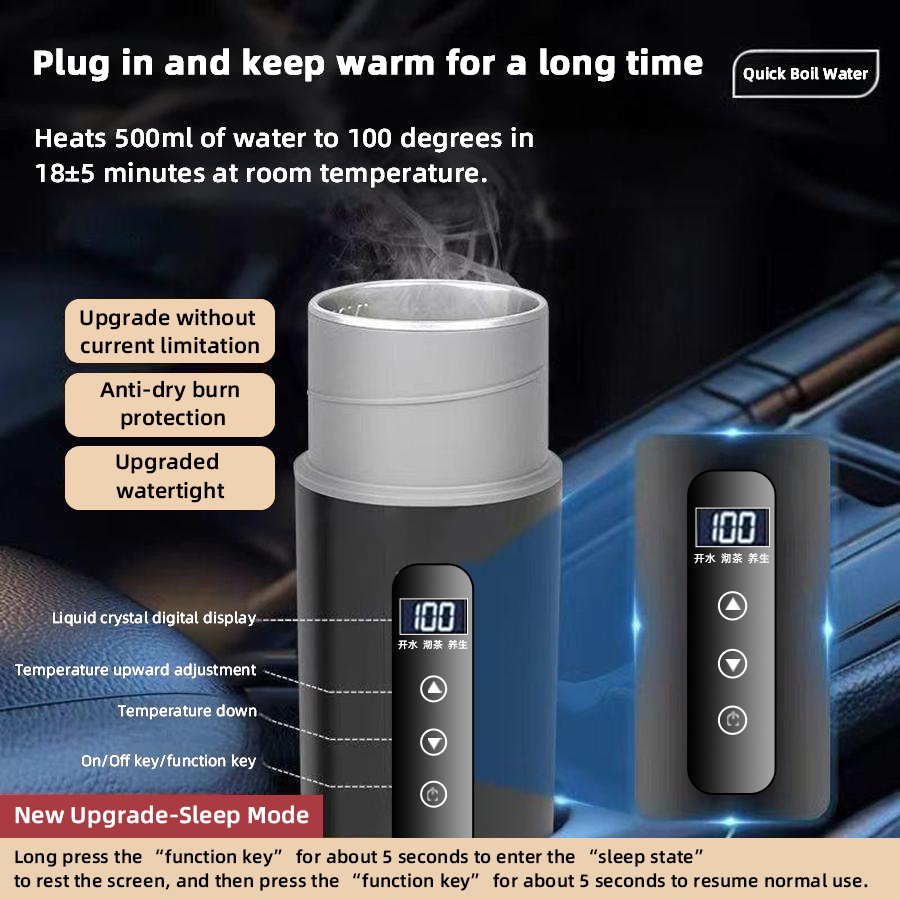 Kubek grzewczy samochodowy 12V – Coffee Tea Flask recenzja i cena