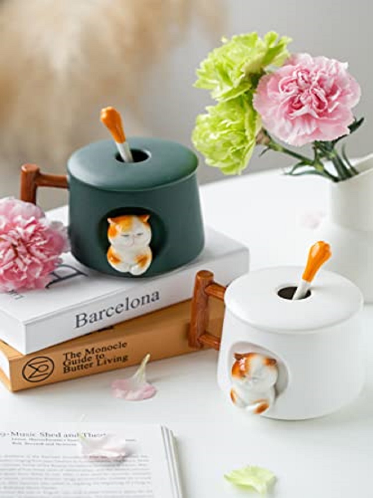 Uroczy ceramiczny kubek 3D w k – Coffee Tea Spoon recenzja i cena