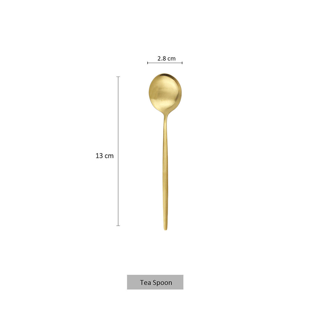 6 sztuk mała matowa łyżka herb – Coffee Tea Spoon recenzja i cena