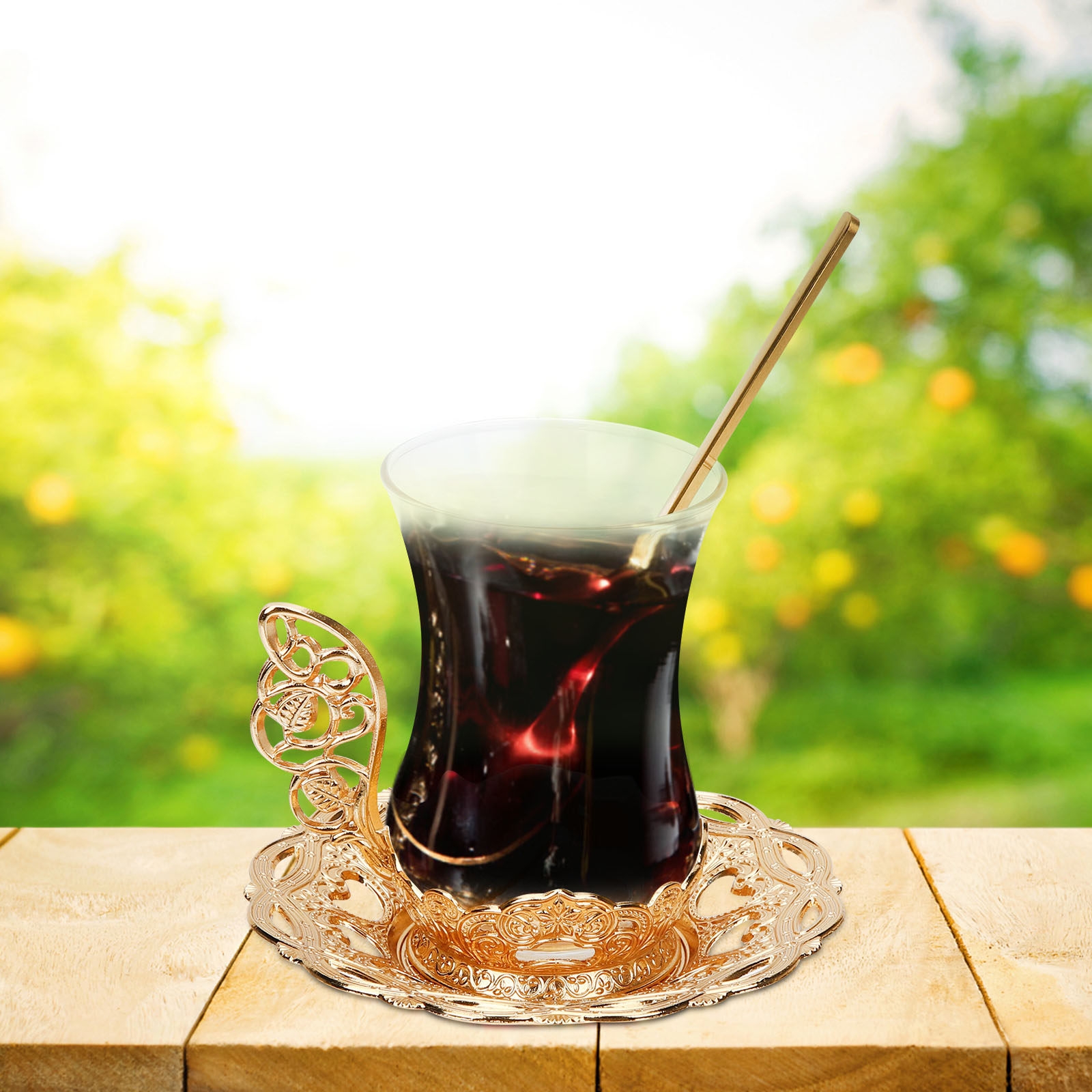 Zestaw szklanych filiżanek do  – Coffee Tea Spoon recenzja i cena